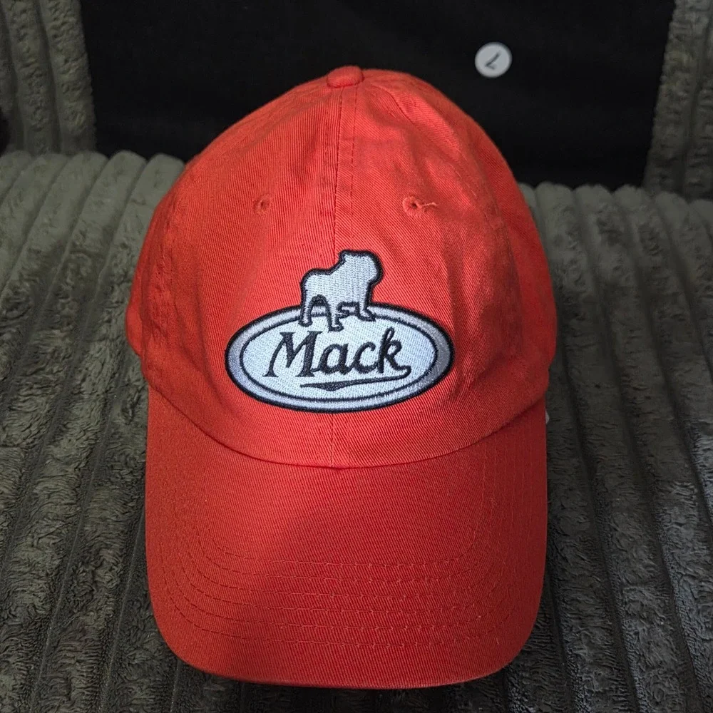 Mack Trucks Logo Baseball Cap Orange Cotton king of the hill Dale gribble.